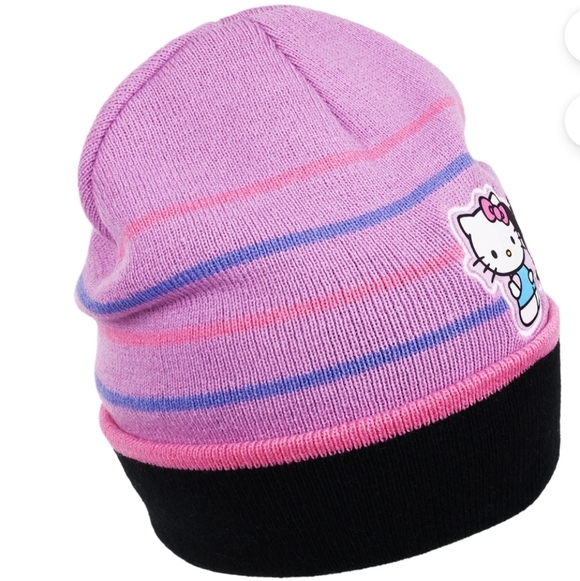 Hello Kitty Beanie Purple And Pink New - Picture 4 of 12